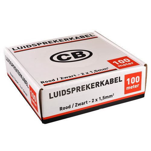 2 x 1.5 luidsprekerkabel rood/zwart