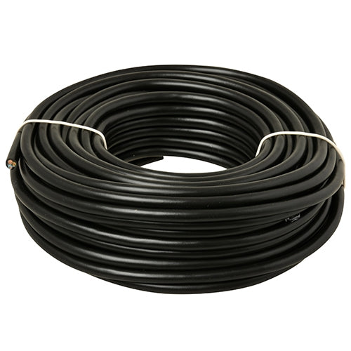 3 x 0,75 mm² rond snoer zwart 20 meter