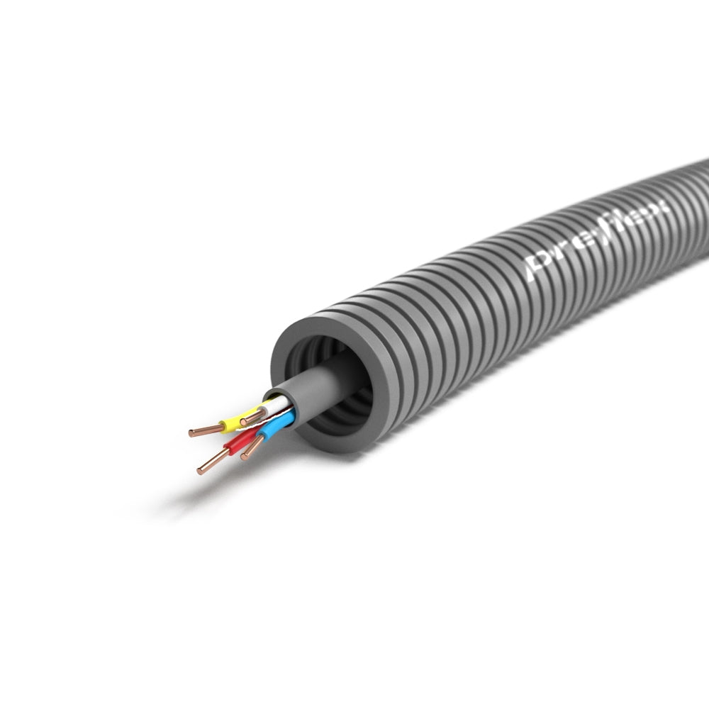 Flexpijp 5/8 + SVV 4x0.8 signaalkabel 16mm