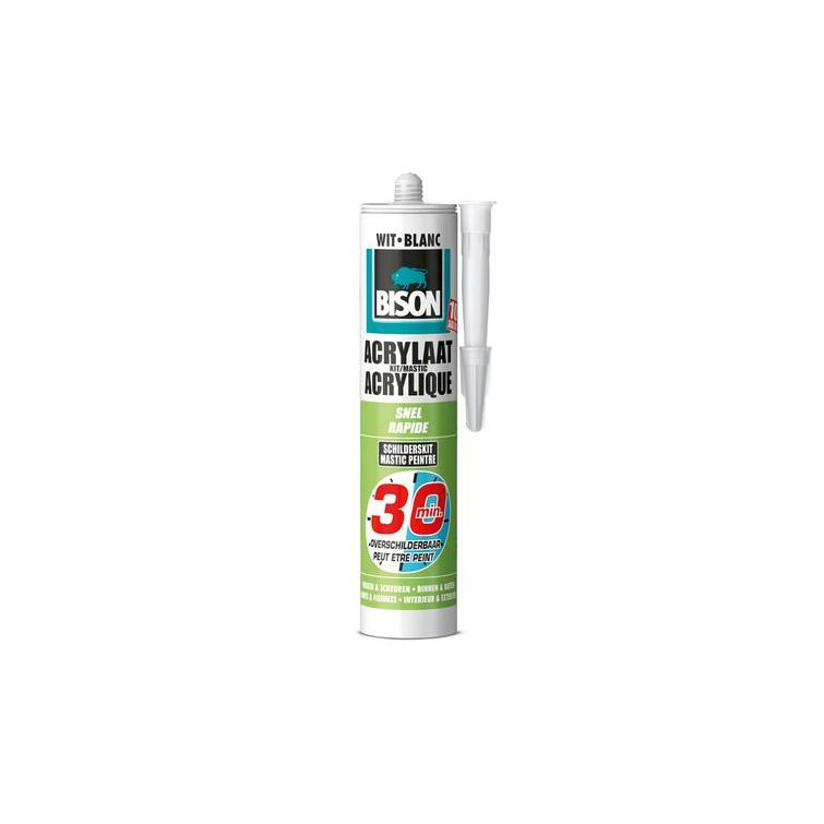 Bison acrylaatkit elastisch wit 310ml