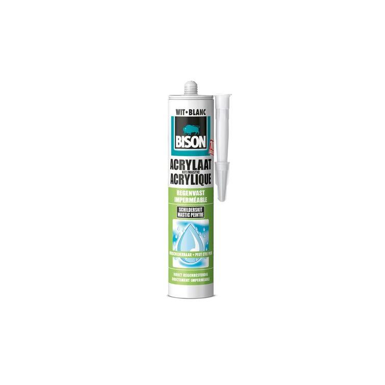 Bison acrylaatkit elastisch wit 310ml