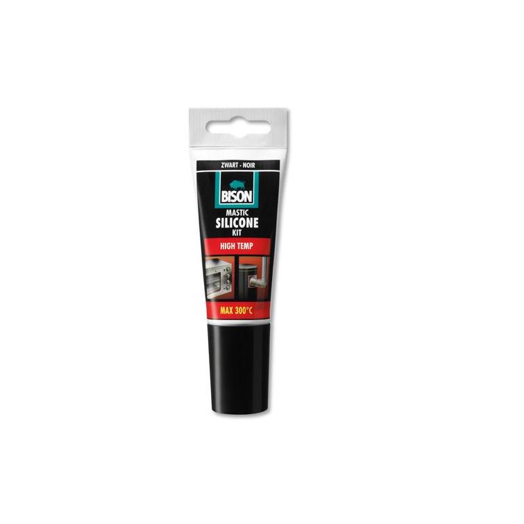 Bison siliconenkit zwart 60ml