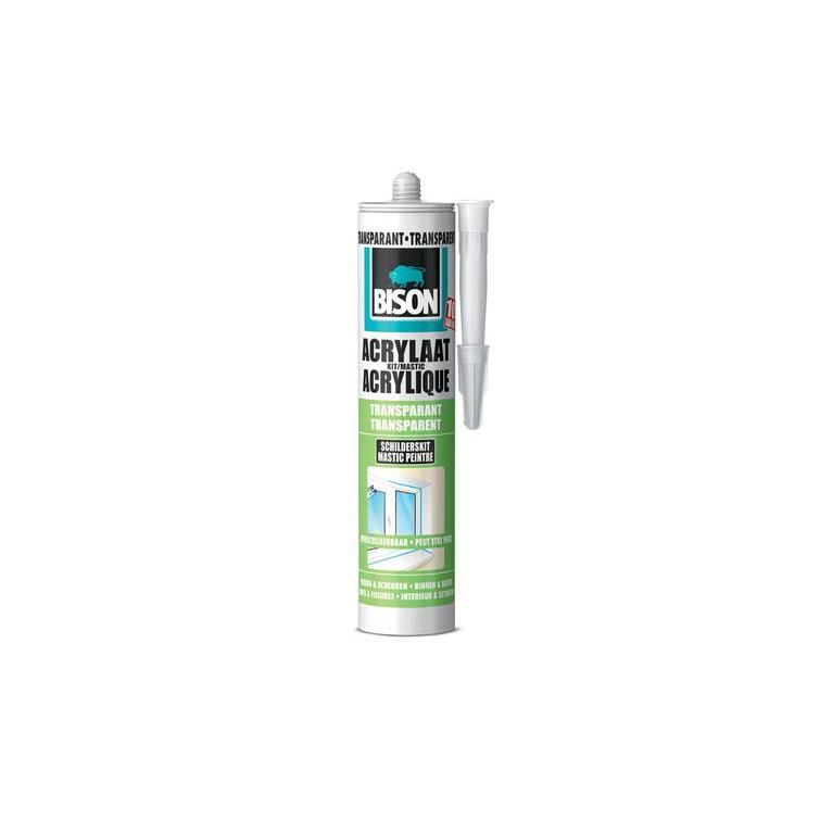 Bison acrylaatkit elastisch transparant 310ml