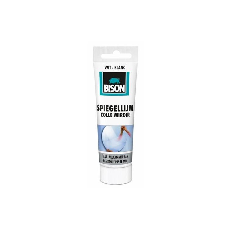 Bison spiegellijm elastisch wit 100gr