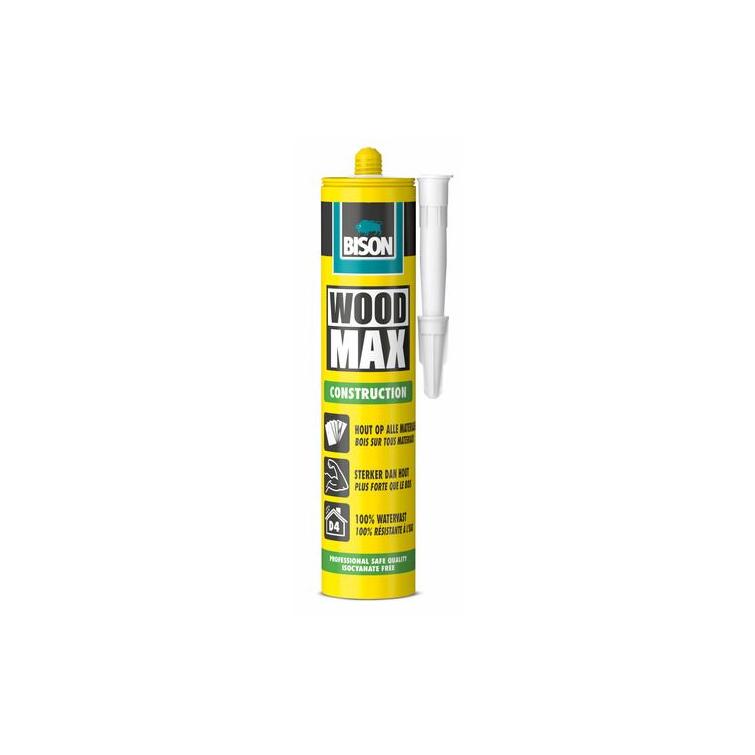 Bison houtlijm elastisch beige 380gr