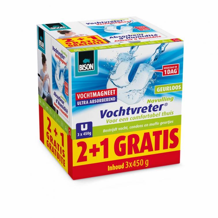 Bison vochtvreter 2+1 gratis
