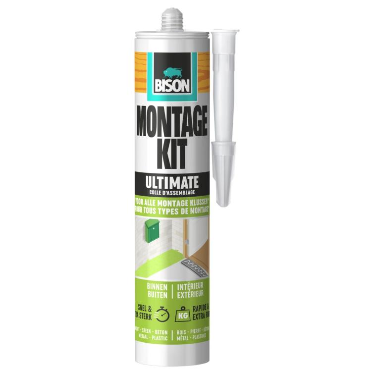 Bison Ultimate montagekit elastisch wit 440gr