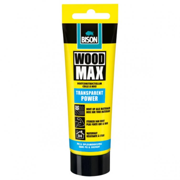 Bison Wood max houtconstructielijm elastisch transparant 85gr