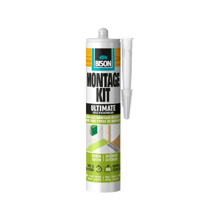 Bison Ultimate montagekit elastisch wit 2st