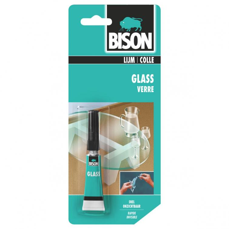 Bison glaslijm snelhardend transparant 3gr