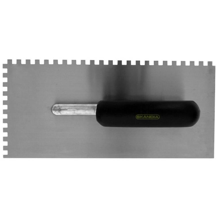 Skandia plakspaan 2-zijde getand RVS 8mm