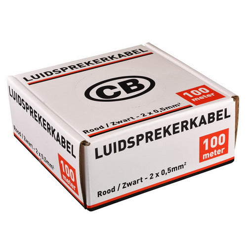 2 x 0.5   luidsprekerkabel rood/zwart