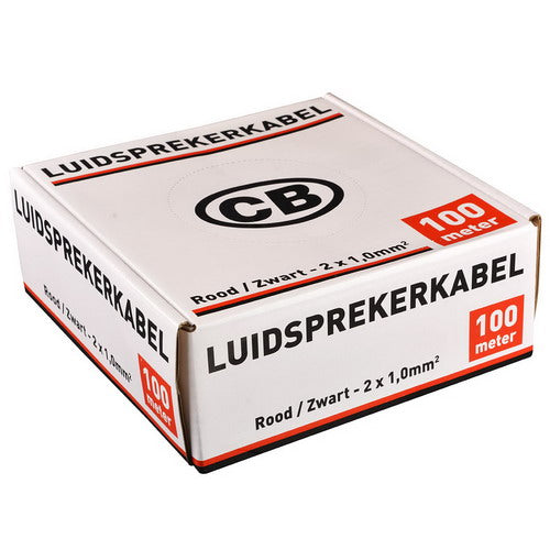2 x 1      luidsprekerkabel rood/zwart