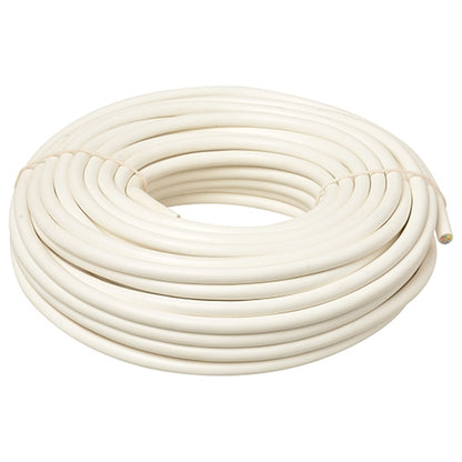 3 x 1 mm² rond snoer wit 20 meter