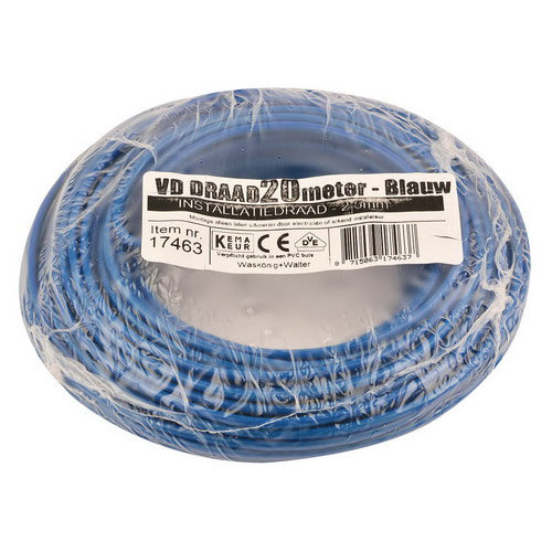 VD-draad 2,5 mm²  blauw  -  20meter