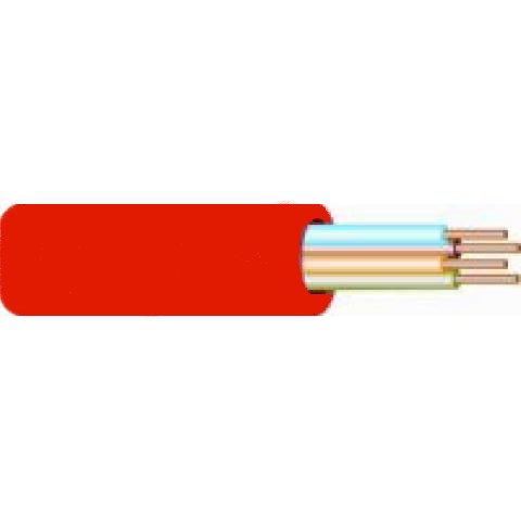 8 x 0.8 YRMB brand/signaal kabel  ROOD