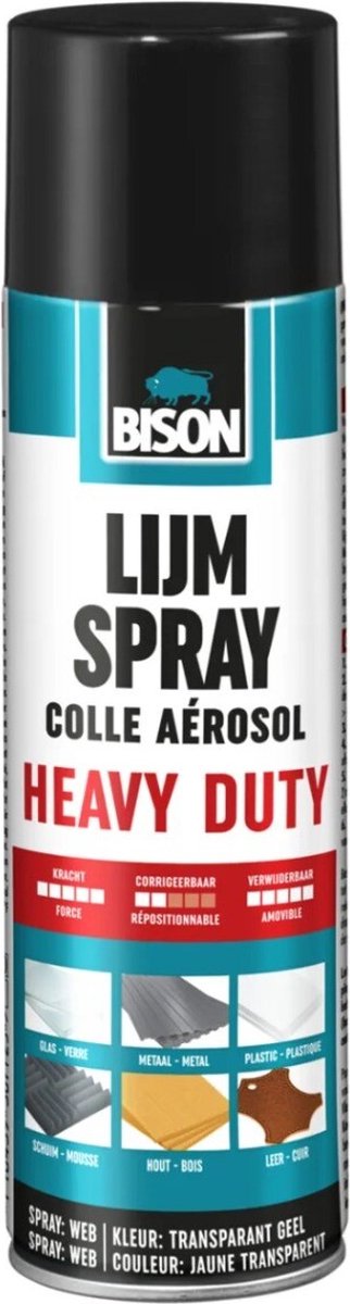 Bison lijmspray adh heavy duty 500ml