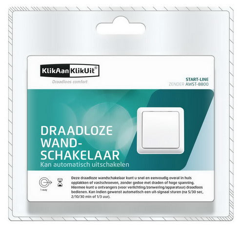 Draadloze Wandschakelaar AWST-8800 zender