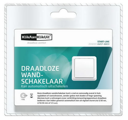 Draadloze Wandschakelaar AWST-8800 zender
