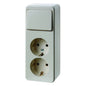Wisselschakelaar + 2-voudige WCD RA combinatie