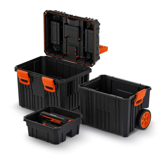 Skandia gereedschapskoffer met trolley 4-vaks 45x64x36cm