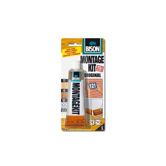 Bison montagekit bruin 125gr