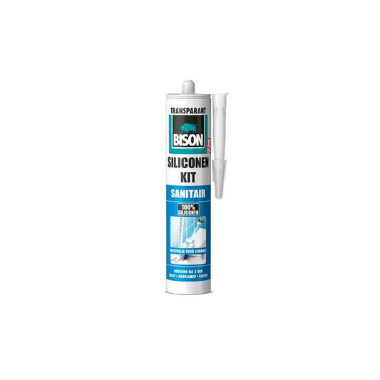 Bison siliconenkit elastisch transparant 310ml