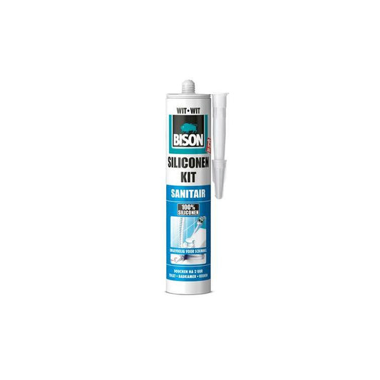 Bison siliconenkit elastisch wit 310ml