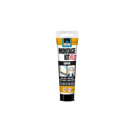 Bison montagekit elastisch wit 200gr