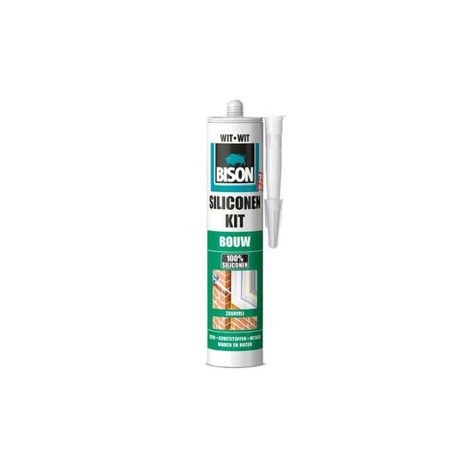 Bison siliconenkit elastisch wit 310ml