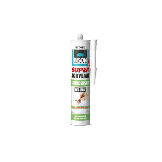 Bison acrylaatkit elastisch wit 300ml