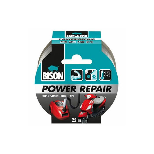 Bison Power Repair tape grijs 50mmx25m