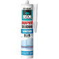 Bison siliconenkit elastisch transparant grijs 300ml