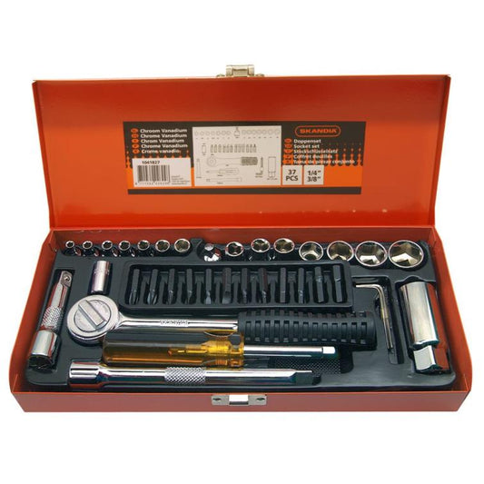 Skandia dopsleutelset 3/2"x1/4'' 37-delig
