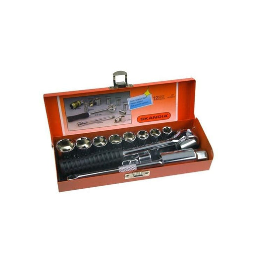 Skandia dopsleutelset 3/8'' 12-delig