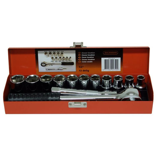 Skandia dopsleutelset 1/2" 13-delig