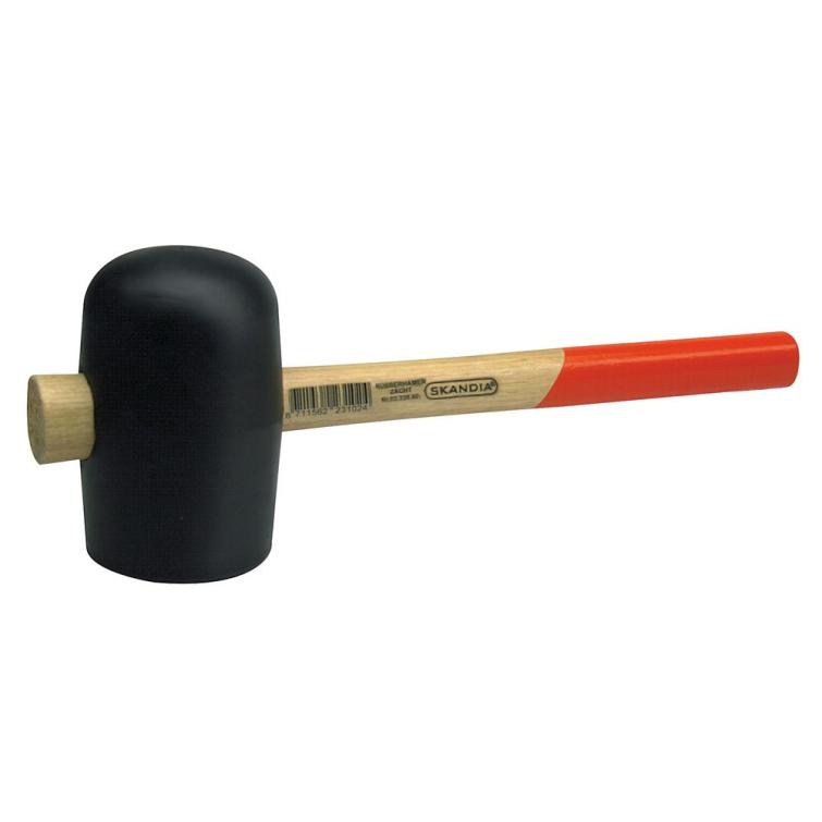Skandia rubberhamer zacht zwart 83 mm